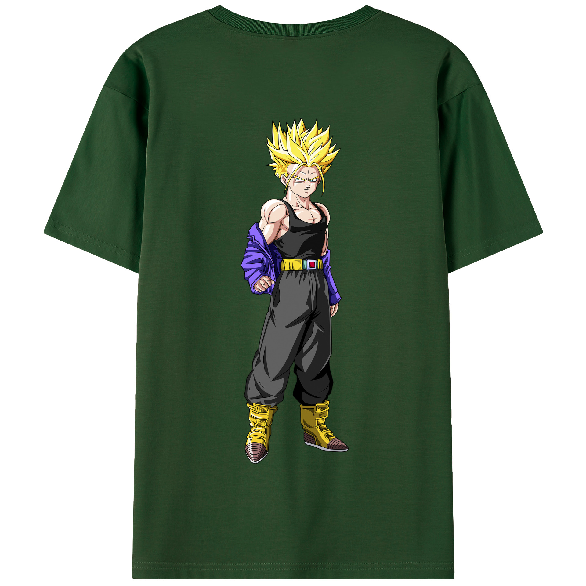 （画像用） ドラゴンボール トランクス（Torankusu）DRAGON BALL Trunks 綿100％半袖Tシャツ（背面プリント）